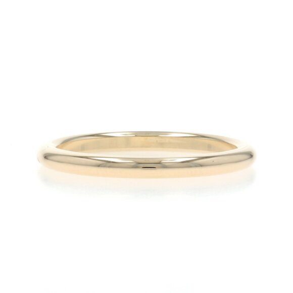 Yellow Gold Wedding Band - 14k Stackable Ring - Picture 3 of 6